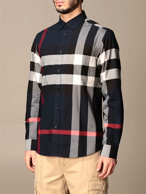 camisa burberry azul marino|burberry t shirt.